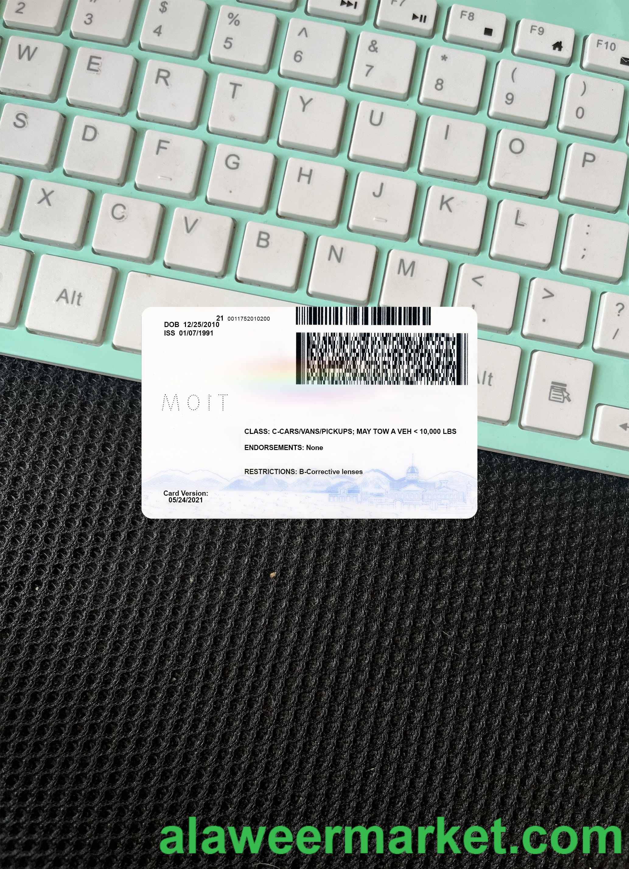 USA Nevada driving license 2021-present photolook back